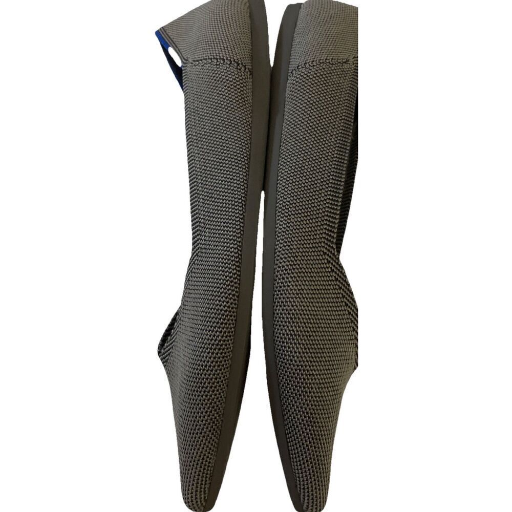 Rothy’s The Point Pointed Toe Flat Cloud Grey Birdseye 10 - Picture 6 of 7